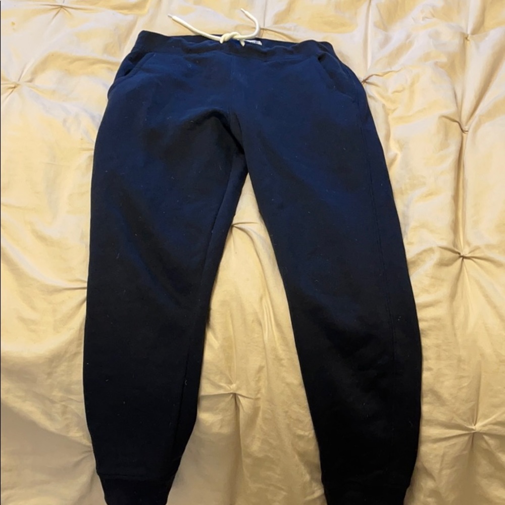 navy blue old navy sweatpants!